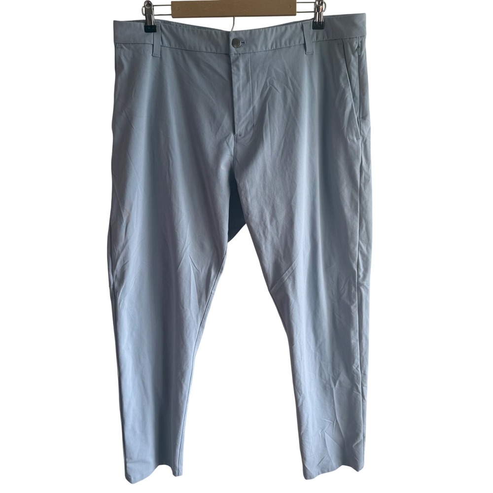 Lululemon Men's 38 Blue Commission Pant Warpstreme ABC Technology Active Gym
